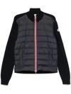 Moncler Padded Cardigan In Blue
