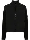 Moncler Padded-panels Knitted Cardigan In Black