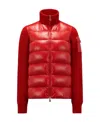 Moncler Cny Nylon & Cotton Blend Down Jacket In Red