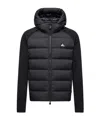 Moncler Polartec Zip-up Hoodie Hood Long Sleeves In Black