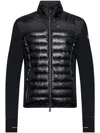 Moncler Zip Up Cardigan-xl Nd  Grenoble Male In Schwarz