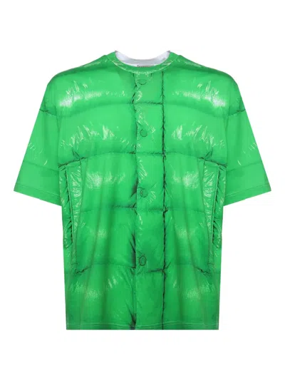MONCLER PADDED-PRINT T-SHIRT
