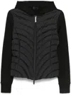 Moncler Diagonal-quilted Sweatshirt In Schwarz