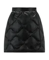 Moncler Padded Quilted Mini Skirt In Black
