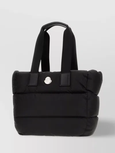 MONCLER PADDED QUILTED TOP HANDLES TOTE BAG