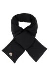 Moncler Insulated Scarf Featuring Buttoned Pocket In Black