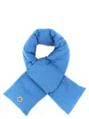 Moncler Down Puffer Scarf In Blue