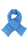 Moncler Down Puffer Scarf In Blue
