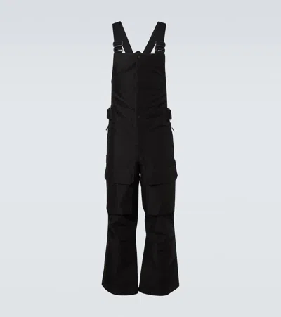 Moncler Padded Ski Salopettes In Black