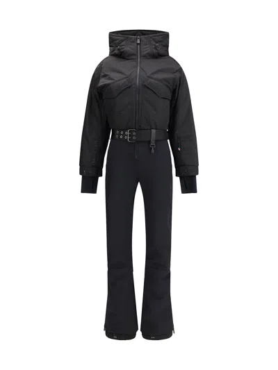 Moncler Padded Ski Suit In Black