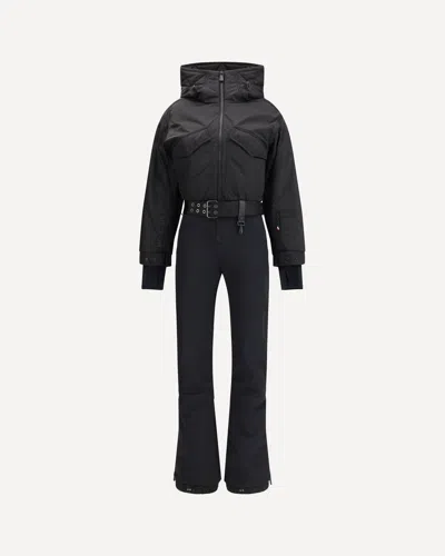 Moncler Padded Ski Suit In Black