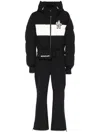 Moncler Down-filled Ski Suit In Black