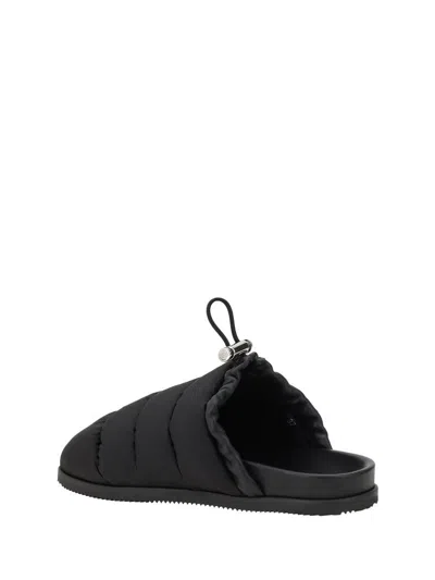 Moncler Padded Slippers In Black