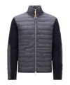 Moncler Padded Snake-quilted Denim Cardigan