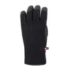 Moncler Padded Soft Shell Gloves In Black