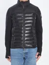 Moncler Padded Sweatshirt With High Collar And Long Sleeves In Black