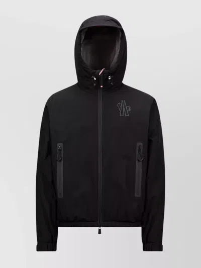 Moncler Padded Technical Poplin Jacket For Outdoor Activities In Black