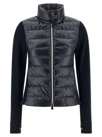 MONCLER PADDED VEST SWEATSHIRT BLUE