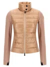 Moncler Grenoble Antiqued Stretch Polyester Jacket In Brown