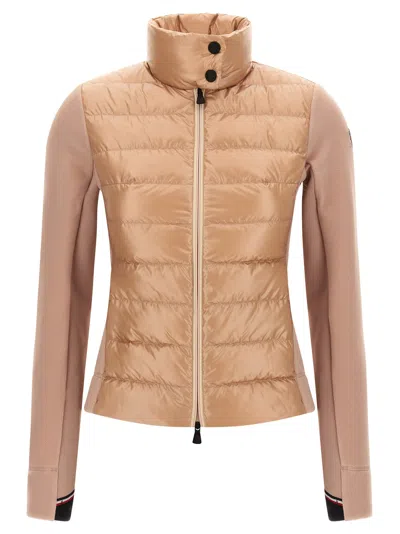 Moncler Grenoble Padded Vest Sweatshirt In Nude