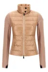 Moncler Grenoble Antiqued Stretch Polyester Jacket In Pink