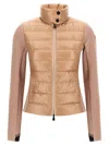 Moncler Grenoble Antiqued Stretch Polyester Jacket In Multi