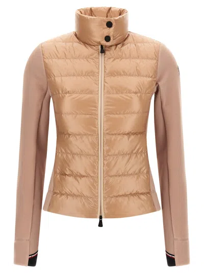 MONCLER PADDED VEST SWEATSHIRT PINK