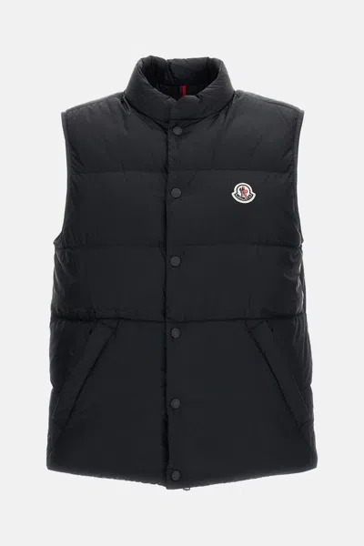 Moncler Padded Waistcoat Tuquerouye In Blue