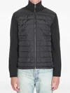 Moncler Padded Zip-up Cardigan Clothing In Black