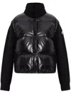 Moncler Down-paneled Virgin Wool Cardigan In Black