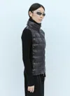 Moncler Padded Wool Cardigan In Black