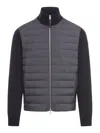 MONCLER PADDED WOOL CARDIGAN