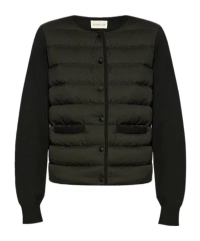 MONCLER MONCLER LOGO PATCH PADDED JACKET