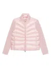 Moncler Padded Wool Cardigan Clothing In Pink