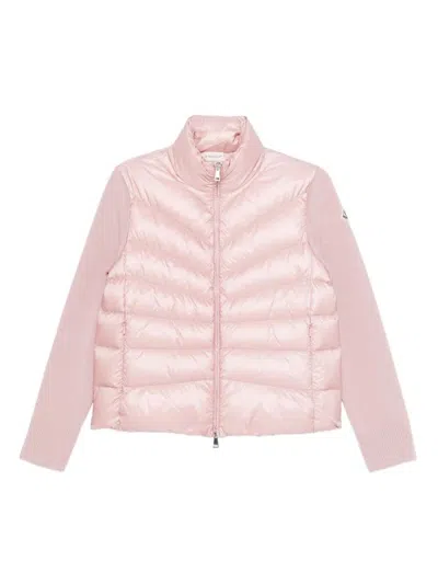 Moncler Padded Wool Cardigan Clothing In Multi