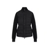 Moncler Logo-patch Padded-panel Jacket In Black