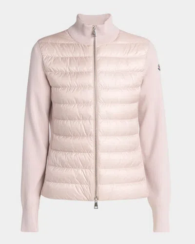 MONCLER PADDED WOOL CARDIGAN