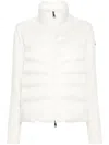 Moncler Padded Cardigan Jacket In Neutral