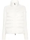Moncler Padded Cardigan Jacket In White