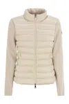 Moncler Padded Wool Cardigan With Zip
