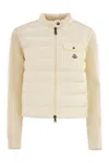 Moncler Padded Cardigan Sweaters And Cardigans White In Neutral