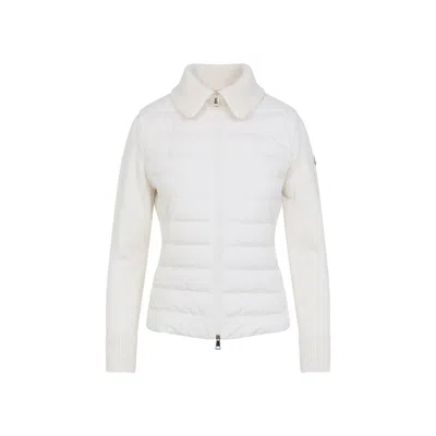 MONCLER MONCLER PADDED WOOL CARDIGAN WITH ZIP