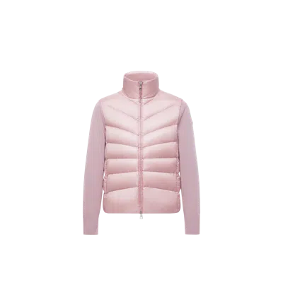 Moncler Padded Wool Cardigan, Women, Pink, Size: Xs