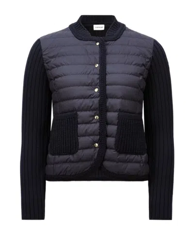 MONCLER MONCLER LOGO PATCH PADDED JACKET