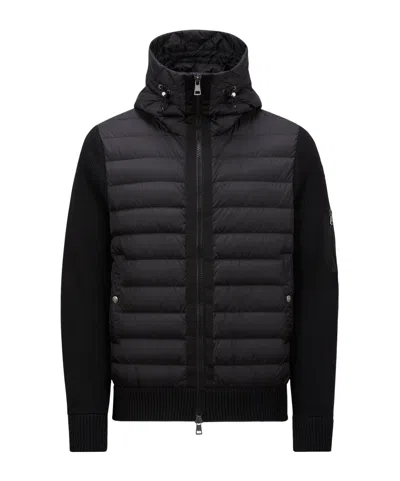 MONCLER PADDED WOOL HOODIE