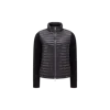 Moncler Padded Wool Cardigan In Black