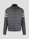 MONCLER PADDED WOOL ZIP-UP CARDIGAN