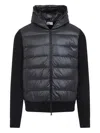 Moncler Padded Wool Zip-up Hoodie Clothing In Multi