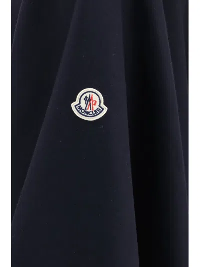 Moncler Padded Wool-blend Cape In Navy