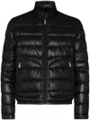 Moncler Padded Zip-front Jacket In Black